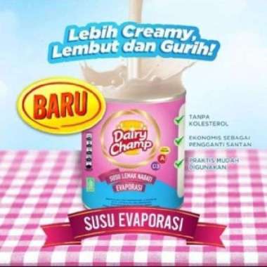 SUSU EVAPORASI DAIRY CHAMP EVAPORASI 390 GRAM