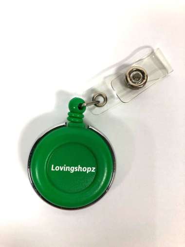 Loving Shopz [Yoyo Id Card Putar/Tali Yoyo Id Card Putar] Hijau