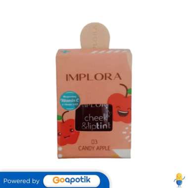 IMPLORA CHEEK & LIPTINT 03 CANDY APPLE 5.5 GRAM BOTOL