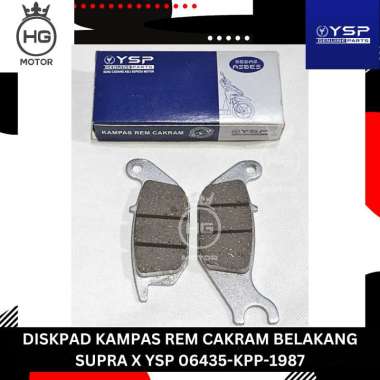 DISKPAD KAMPAS REM CAKRAM BELAKANG SUPRA X 125 / SATRIA FU /KCJS/ ORIGINAL YSP 06435-KPP-1987