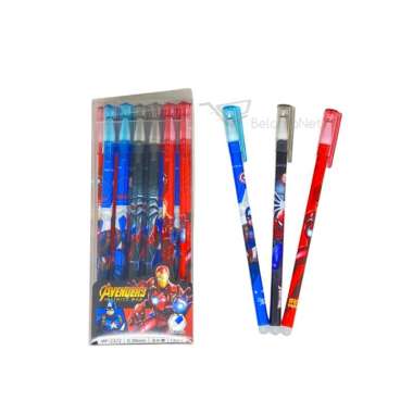 Pen Gel Bisa Dihapus | Erasable Pen Gel Avengers [12 PCS]