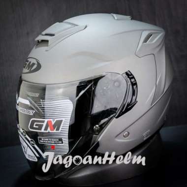 GM HELM FURY SOLID | NX GREY DOFF | DOUBLE VISOR M