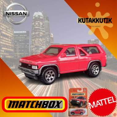 Matchbox Mobil Jip SUV 1985 Nissan Pathfinder Merah Nissan Edition
