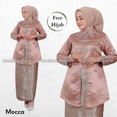Set Kebaya Reanna Rok Songket Free Hijab / Kebaya Modern / Kebaya Jumbo / Kebaya Kondangan / Kebaya 