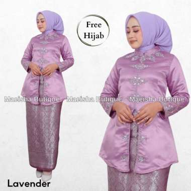 Set Kebaya Reanna Rok Songket Free Hijab / Kebaya Modern / Kebaya Jumbo / Kebaya Kondangan / Kebaya 