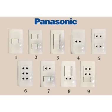 PLATE GANG / SAKLAR / STOP KONTAK MODEL BARU PANASONIC 2