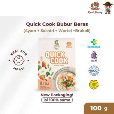 GASOL Quick Cook CHICKEN BROCCCOLI Bubur Beras Organik MPASI 100gr