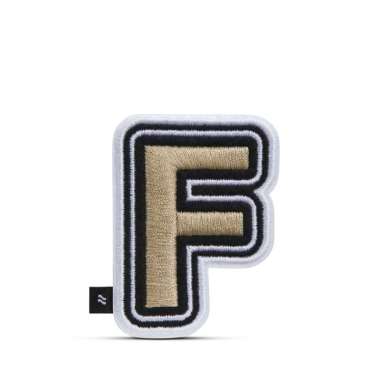 LOJEL Letter Patches - Embroidered Alphabet "F"
