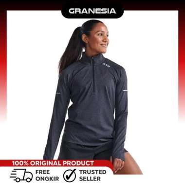 2XU Womens Aero 1/2 Zip WR7245ABS|Kaos Zipper Olahraga Lari Wanita S