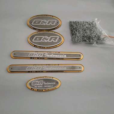 plat logo bnr arkilik sangkar kotak plus sekrup