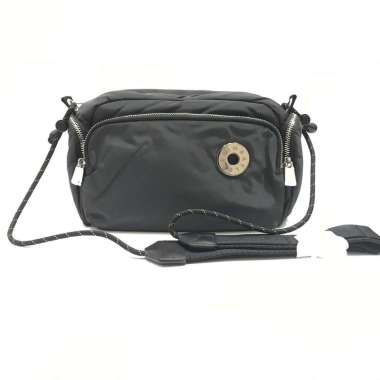 Bimba Y Lola Sling Bag in Drak Grey Drawstring Strap