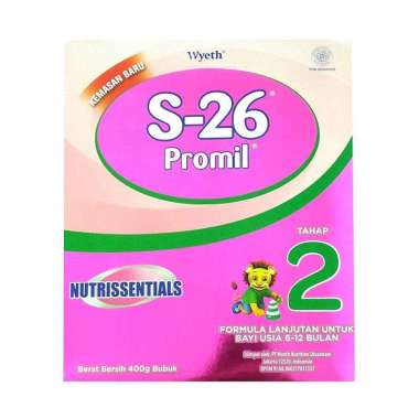 Promo Harga S26 Promil 2 Susu Formula Bayi 6-12 Bulan 400 gr - Blibli