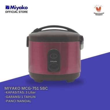 Rice Cooker Miyako MCG751SBC Magic com 2 in 1 Nanoal – 3 Liter - 650 Watt