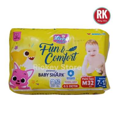 Baby Happy M 32 PinkFong Baby Shark - Popok Celana Baby Happy M32