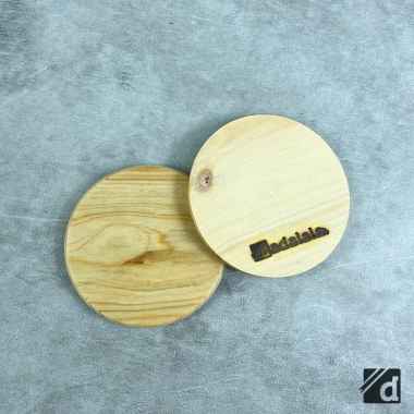 Tatakan Gelas Kayu Pinus Grade-A Kotak