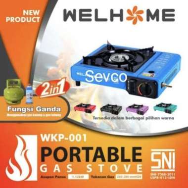 KOMPOR PORTABLE WELLHOME WP 001 | KOMPOR CAMPING KOMPOR GAS KALENG