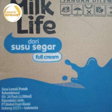 Milk life full cream 200ml(1karton/24pcs)