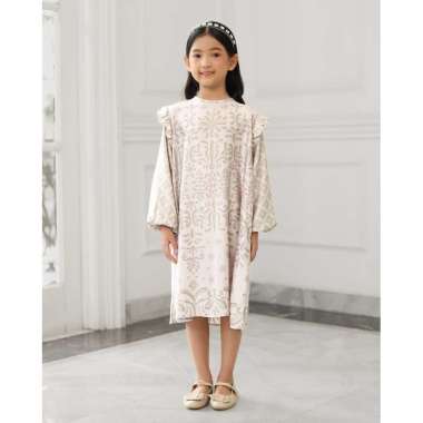 Geulis.id HAFSA DRESS / DRESS ANAK PEREMPUAN (4 warna) 5-6 SAGE