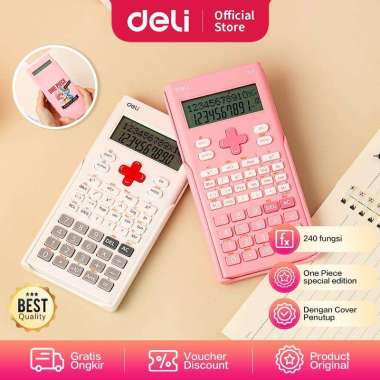 Deli Scientific Calculator / Kalkulator Ilmiah Edisi One Piece E1725 Putih