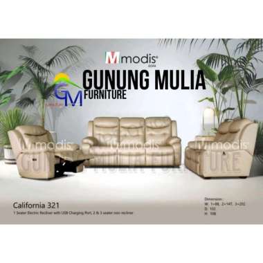 Sofa Tamu Mewah Type 321 Merk Modis California 321 Full Set