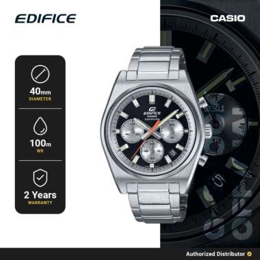 Jam Tangan Pria Analog Edifice EFB-730D-1AVUDF Original Silver
