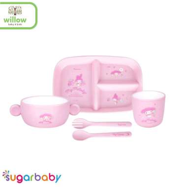 Set Makan Bayi - Sugar Baby 5In1 Premium Feeding Set Sanrio Collection My Melody