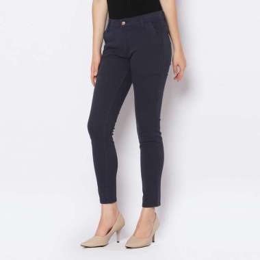 2nd RED Celana Panjang Wanita Chinos Slim Fit Cheers Mate Stretch Biru Navy 212504 34