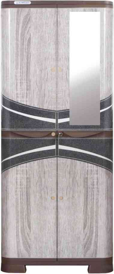 Olymplast Lemari Pakaian Plastik 2 Pintu SCOC 2 Pintu Wood - Lemari Penyimpanan Pakaian Furniture Pl