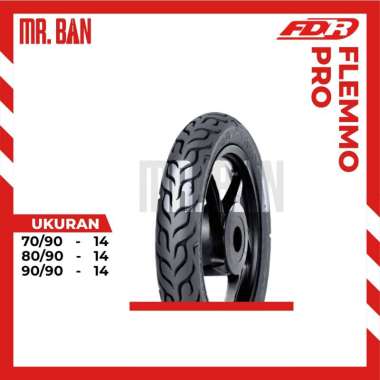 BAN LUAR MOTOR MATIC RING 14 FDR FLEMMO PRO TUBETYPE 70/90 80/90 90/90 BUKAN TUBLES 70/90