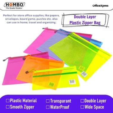 Map Zipper Sleting / Ziper Bag Plastic / Map Sleting / Map Plastik 2 Layer / Double Layer Zipper Pla