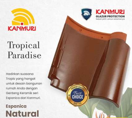 Espanica Natural Kanmuri Genteng Keramik Atap Rumah Terbaik