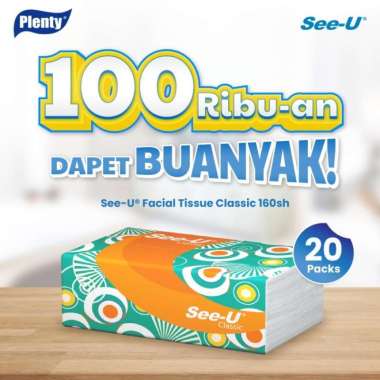 See-u Facial Tissue Classic 160sh (Bundle 20 Packs)