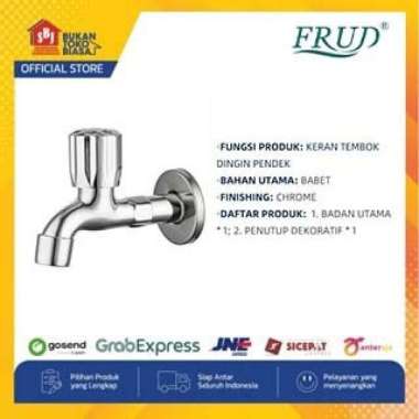 FRUD IR2506 Kran Air Tembok Model Panjang Chrome Besi Babet