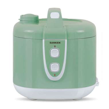Sanken Magic Com SJ-2828GR - 350 watt Rice Cooker Stainless Steel Pot 1.8 Liter 6 in 1 Green