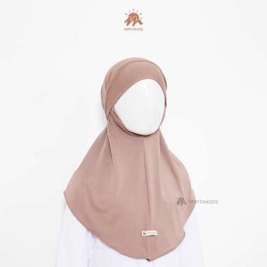 Mirtakids Alisa French Khimar Hijab Anak (4 -6 Tahun) | Jersey Baloon L Coffe