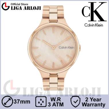 CALVIN KLEIN 25200427 Jam Tangan Wanita Analog Stainless Steel Original CK