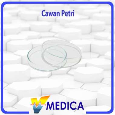 Cawan Petri Kaca / Pitri Dish Kaca - 10cm/100mm BUBBLE