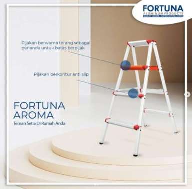 Fortuna Aroma AR 05 Tangga Lipat Aluminium Tangga Manten 1.3meter AR05