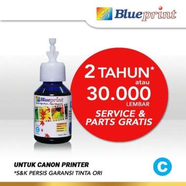 Tinta Canon 100ml Blueprint Refill For Printer Canon Tinta Printer Biru Muda