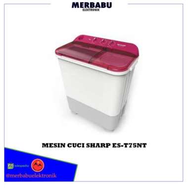 SHARP Mesin Cuci ES-T75NT 2Tabung Kapsitas 7,5 Kg