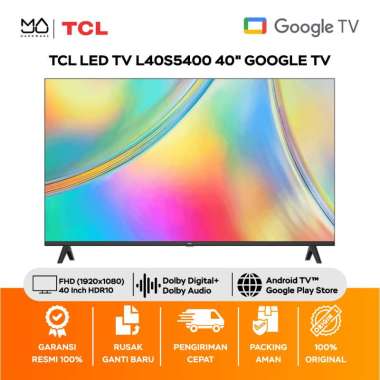 TV TCL 40 inch Smart LED TV L40S5400 - Google TV Garansi Resmi