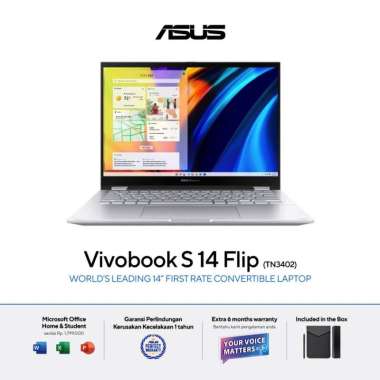 ASUS Vivobook S14 Flip TN3402YA-VIPS557 - Cool Silver [AMD Ryzen 5 7430U / AMD Radeon Graphics / 16G