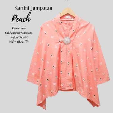 Kartini Jumputan PEACH Atasan Batik Blus Batik Blouse Batik Jumput