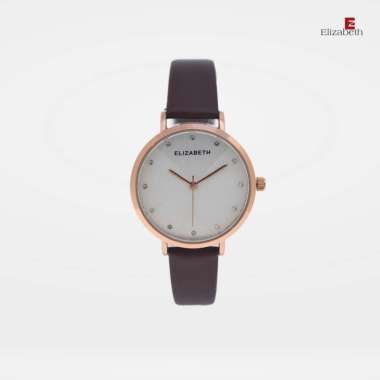 Jam Tangan Wanita - Elizabeth | Leather Strap 2200-0876 Brown