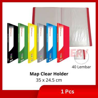[1 Pcs] Map Clear Holder 40 Lembar Murah / Dokumen Keeper / Display Book / Map Plastik 40 Lembar