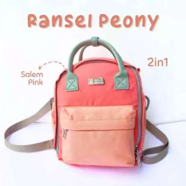 TAS RANSEL K PEONY RUMAH WARNA SALEM PINK