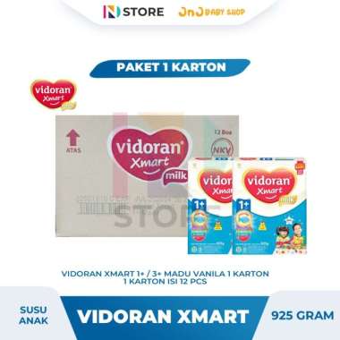 Vidoran Xmart 1+/3+ Rasa Madu/Vanila Paket 1 Karton isi 12Pcs Vidoran 3+ Vnla Krtn