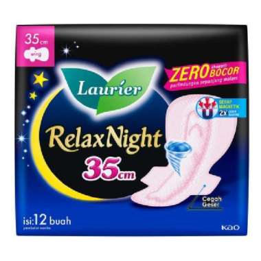 Laurier relax night wings 35 cm isi 8 pads / 6 pads / 12 pads / 18 pads / with gathers isi 16 pads 1