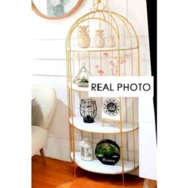 American Bird Showcase Etalase Rak Susun Sangkar - Rak Sangkar Gold Meja Custom Besi Gold Setengah L