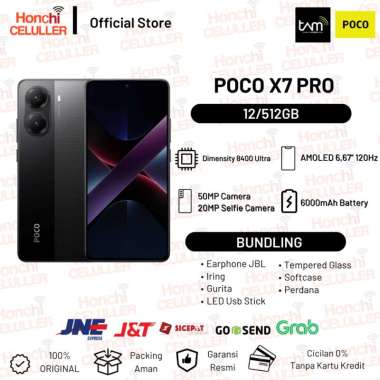 Xiaomi POCO X7 Pro 5G Dimensity 8400-Ultra 6000mAh 90W HyperCharge CrystalRes 1.5K AMOLED Garansi Re